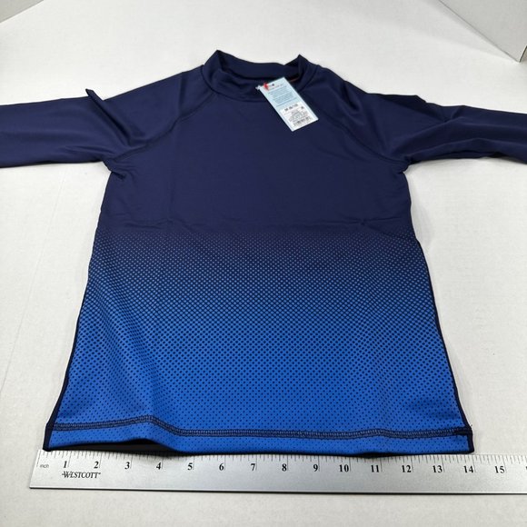 Cat And Jack Boy's Size Medium 8-10 Shirt Long Sleeve Blue New With Tags - Picture 11 of 13